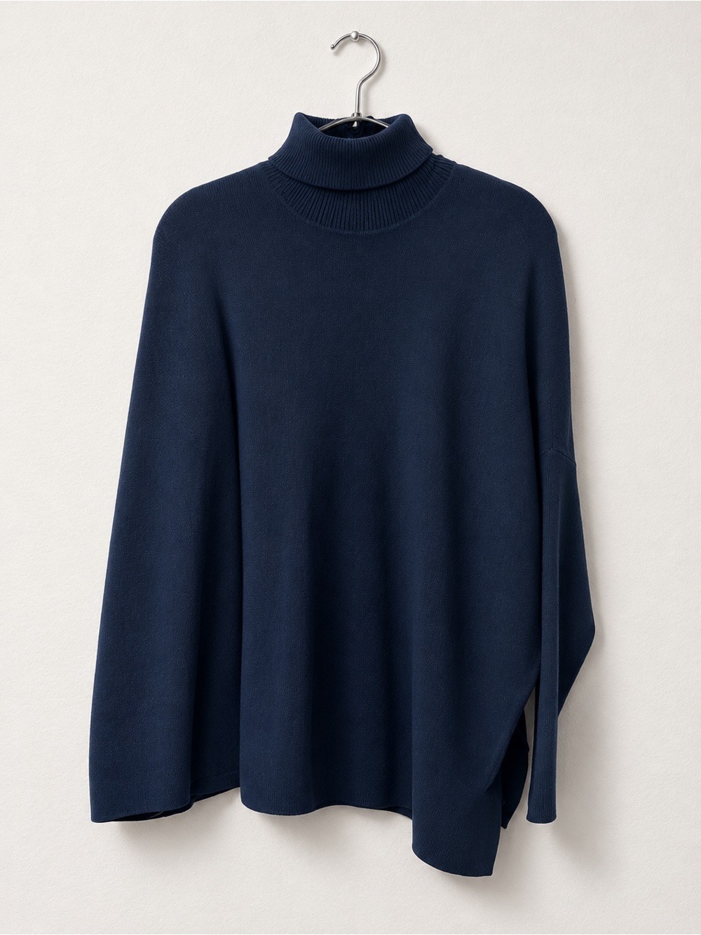 Reiss Navy Oversized Turtleneck Sweater - Picture 7 of 8